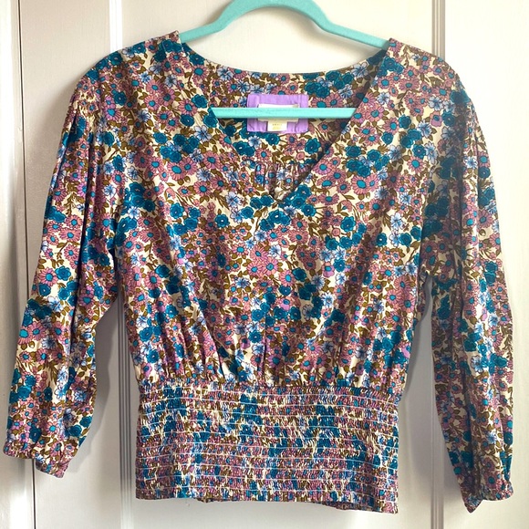 Anthropologie Maeve Floral Top - Picture 1 of 4